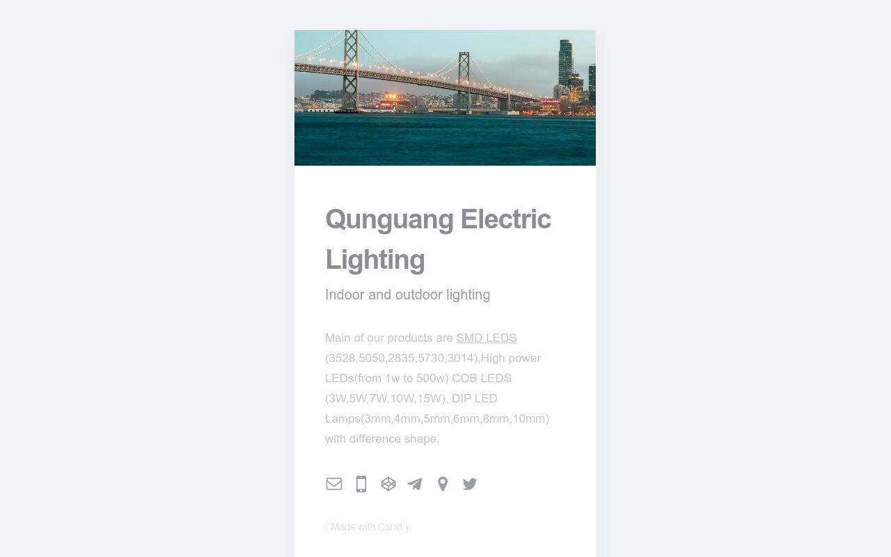 Carrd profile picture for @lighting